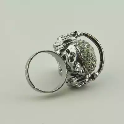 🏷️️ Перстень роз'ємний череп Сrystal F-45459