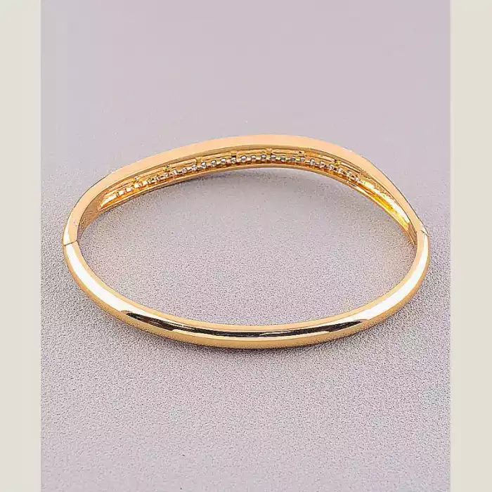 🏷️️ Браслет шарнірний Xuping Фіаніт 17 см (позолота 18к) ss_46286