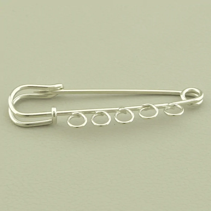 🏷️️ Основа для брошки (метал, 50х15 мм, булавка, срібний) ss_105234