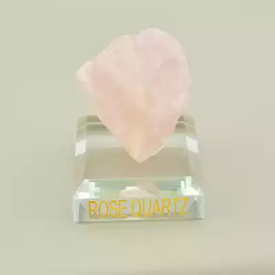 🏷️️ Рожевий кварц (55х40 мм, може відрізнятися від фото, рожевий) F-105335