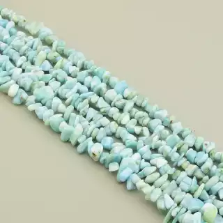 Намистини Ларімар 41 см (без застібки)