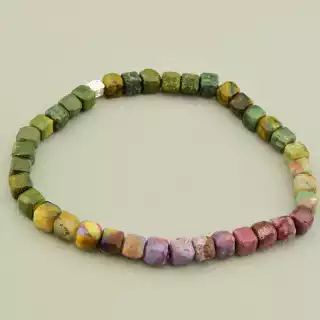 Браслет на резинці Яшма 17 см