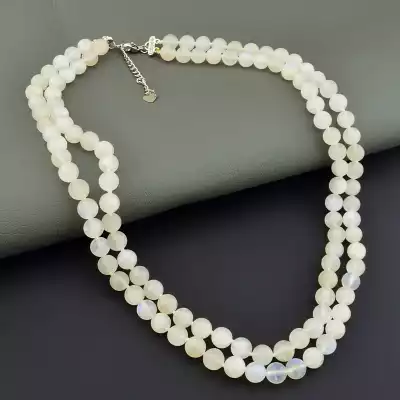 Підвіска Місячний камінь 47 см (родій)