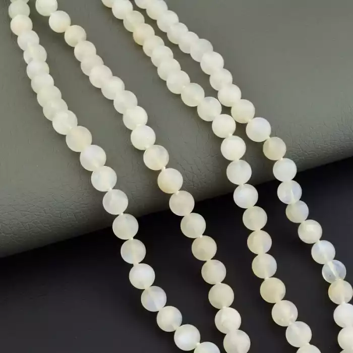 🏷️️ Підвіска Місячний камінь 47 см (родій) F-105743