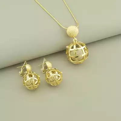 🏷️️ Підвіска+Сережки Фіаніт Fashion F-98031