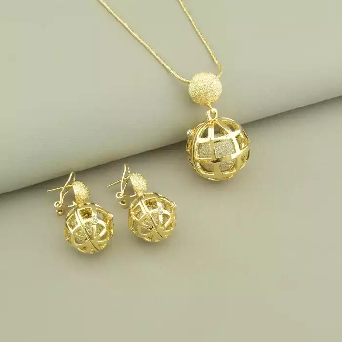 🏷️️ Підвіска+Сережки Фіаніт Fashion ss_98031