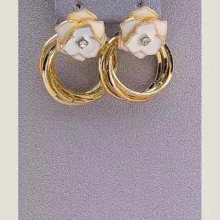 Сережки емаль Сrystal