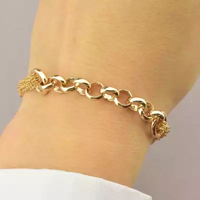 🏷️️ Браслет з карабіном Xuping 18 см (позолота 18к) F-83644