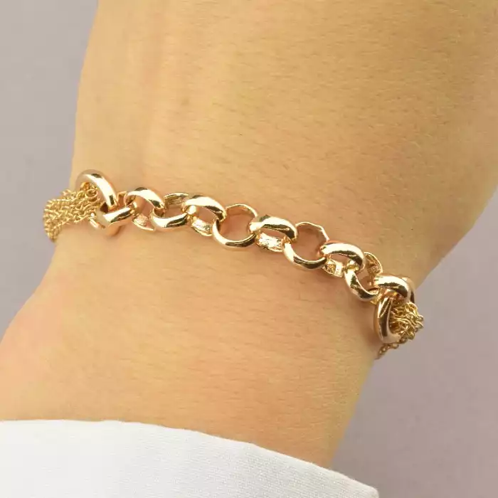 🏷️️ Браслет з карабіном Xuping 18 см (позолота 18к) ss_83644