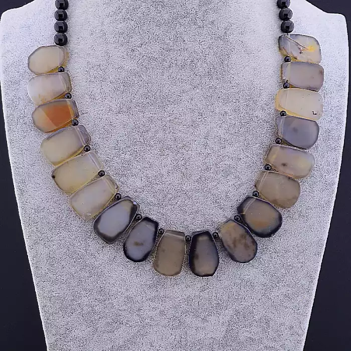 🏷️️ Намисто Агат 85 см ss_84202