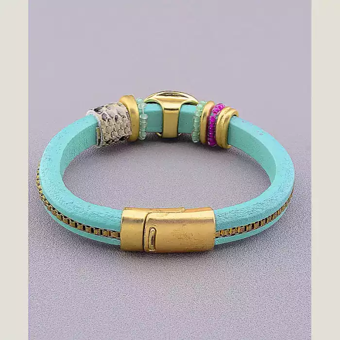 🏷️️ Браслет з магнітною застібкою Котяче око 17 см ss_15795