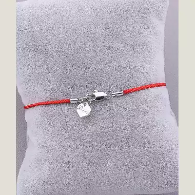 🏷️️ Браслет з карабіном Fashion Майорка 16 см (родій) F-75784