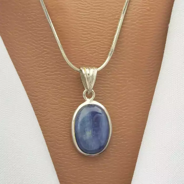 🏷️️ Кулон Кіаніт 21х13мм. (cрібло 925 проба) ss_100714