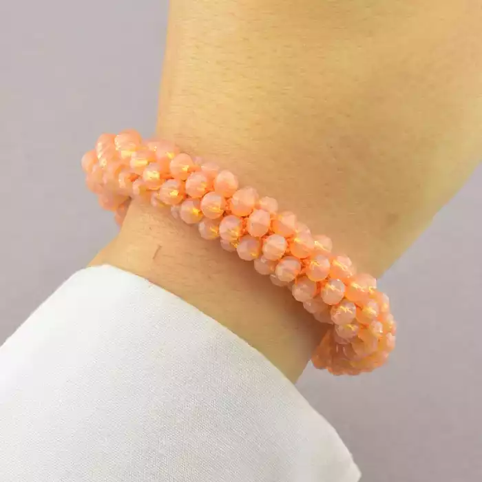 🏷️️ Браслет резинка Чеський кришталь 17 см ss_40299