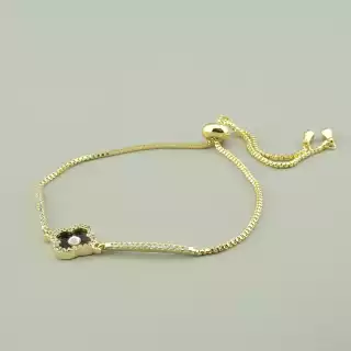 Браслет регульований Saiya Фіаніт 17 см. (позолота 18к лимонна)