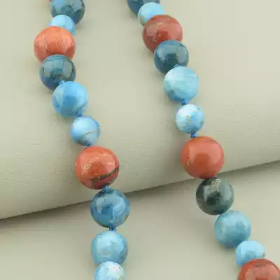 🏷️️ Намисто Яшма, Апатит, Ларімар 40 см. F-101728