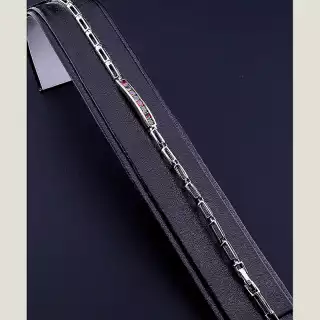 Браслет складний Xuping Фіаніт (родій)