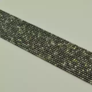 Намистини Турмалін 39 см. 3мм. на нитці (натуральне каміння, без застібки)