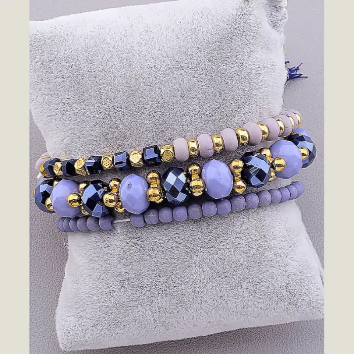 🏷️️ Браслет без застібки Чеський кришталь 18 см ss_18514