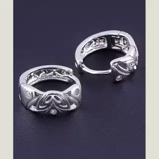 Сережки конго Xuping Фіаніт (родій)