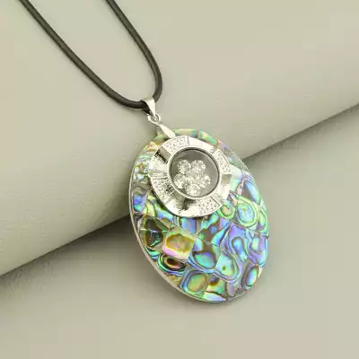 🏷️️ Підвіска галіотіс (44 см, метал з карабіном, 50х35 мм, різнокольоровий, срібний) F-105336