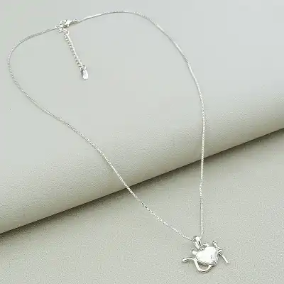 🏷️️ Підвіска серце Xuping Swarovski 40 см (родій) F-91921