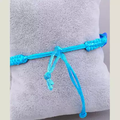 🏷️️ Браслет Шамбала Полімер 17 см синій F-11631