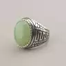 🏷️️ Перстень Stainless Steel Нефрит медична сталь 316L25, 4 р F-87813