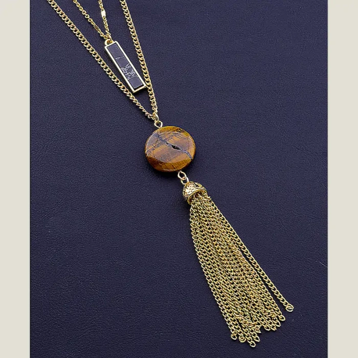 Підвіска Fashion Тигрове око 62 см ss_74201 ss_74201
