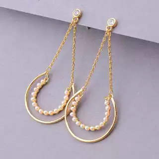 Сережки пусети Xuping (позолота 18к)