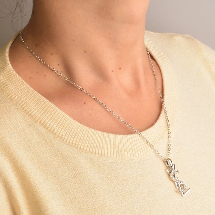 🏷️️ Підвіска + Сережки Фіаніт 45 см. ss_92458