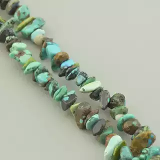 Намистини Хрізоколла 84 см на нитці (натуральне каміння, без застібки)