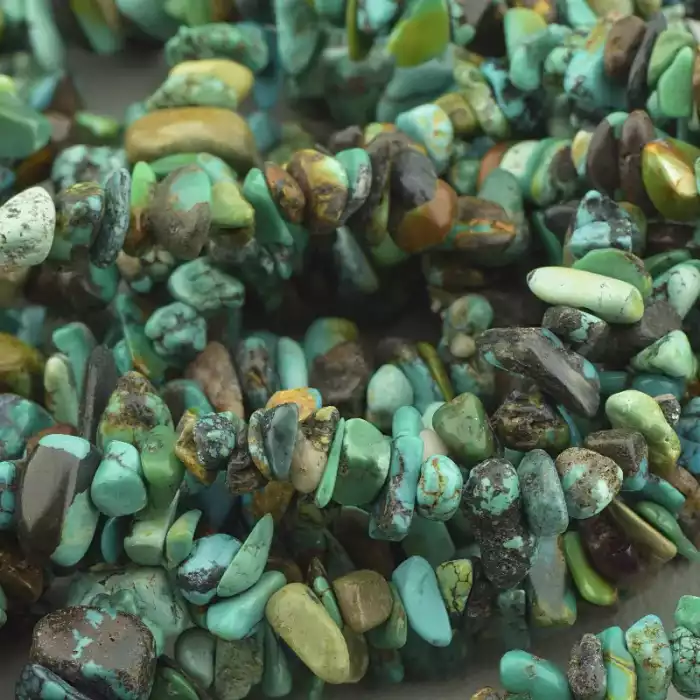 🏷️️ Намистини Хрізоколла 84 см на нитці (натуральне каміння, без застібки) ss_64643