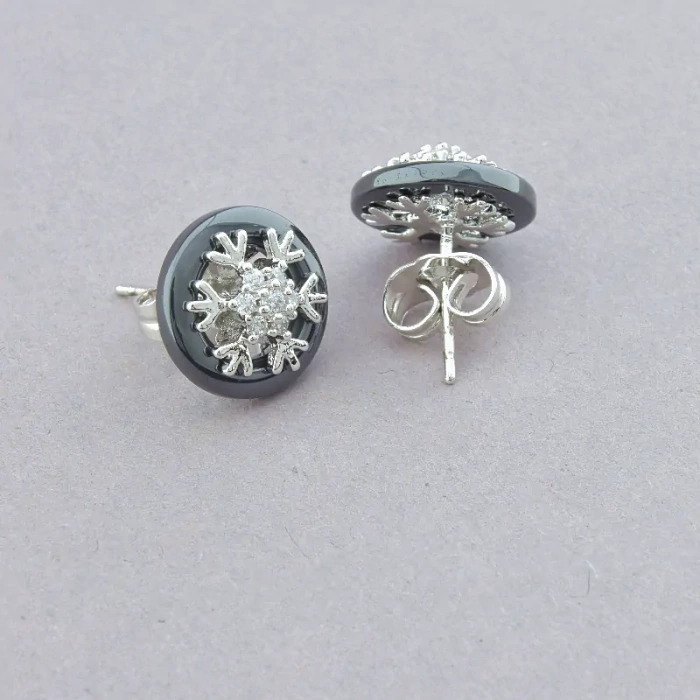 🏷️️ Сережки пусети Xuping Фіаніт (родій) ss_86377