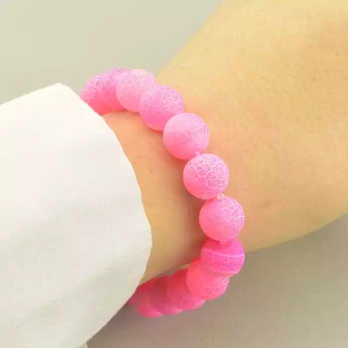 🏷️️ Браслет резинка Агат 18 см. ss_102029