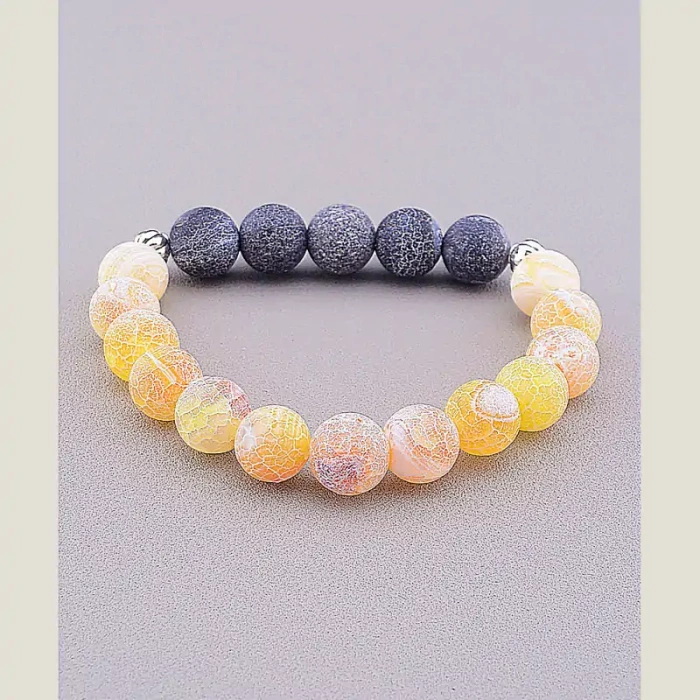 🏷️️ Браслет резинка Агат 18 см ss_78152