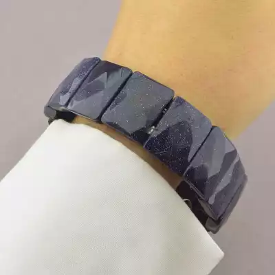 🏷️️ Браслет резинка Каїрська ніч 20 см F-67750