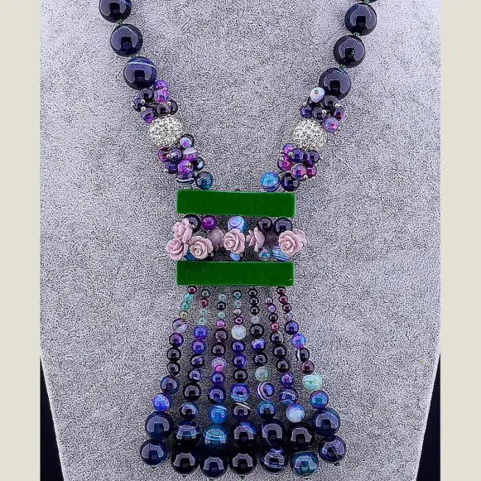 🏷️️ Намисто Агат 60 см ss_45070