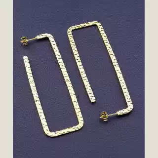 Сережки пусети FJ 70х22 мм