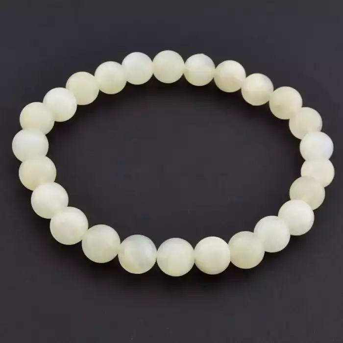 🏷️️ Браслет на резинці Місячний камінь 17 см F-105645