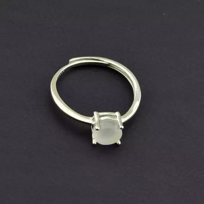 🏷️️ Каблучка Місячний камінь (срібло (925)) F-106251