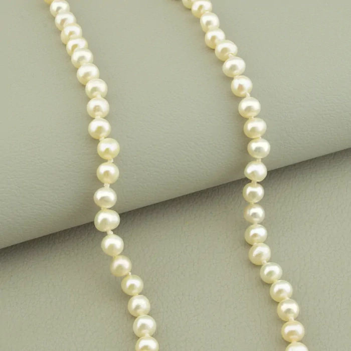 🏷️️ Намисто з перлин срібло 925 проба 50 см. ss_98645