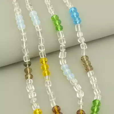 🏷️️ Намисто Гірський кришталь, Чеський кришталь 106 см. F-98945