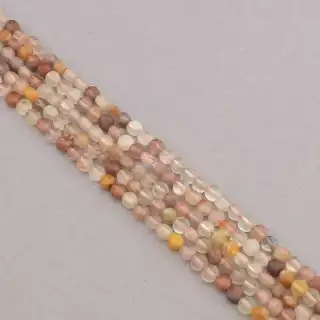 Намистини Самоцвіти 39 см на нитці (натуральне каміння, без застібки) грановані