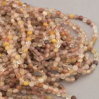 🏷️️ Намистини Самоцвіти 39 см на нитці (натуральне каміння, без застібки) грановані F-82961