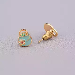 Сережки пусети Fashion емаль