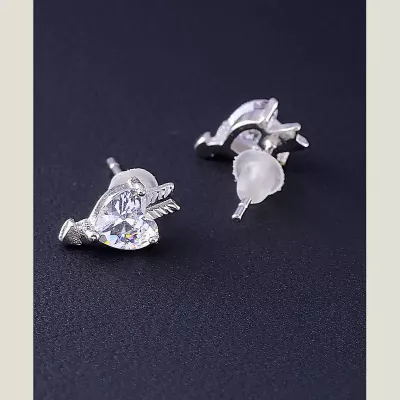 Сережки срібло (925 проба) Фіаніт