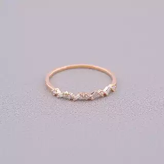 Каблучка Фіаніт (позолота 18к)