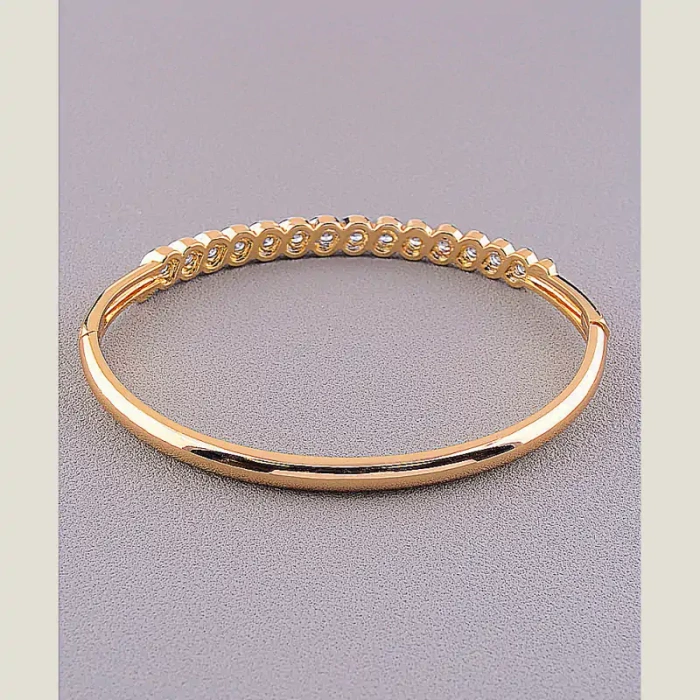 🏷️️ Браслет шарнірний Фіаніт Xuping (позолота/родій) ss_64533