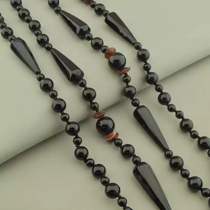 🏷️️ Намисто Агат, Сердолік 132 см. ss_100925